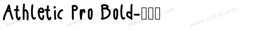 Athletic Pro Bold字体转换